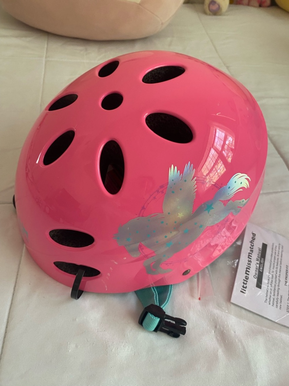 Kids Pink Unicorn Helmet